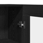 vidaXL Bibliothèque Chêne noir 82.5 x 30.5 x 150 cm Bois d'ingénierie