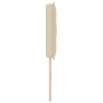 vidaXL Tête de Lit LED Design Lignes Crème 100 cm Tissu