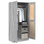 vidaXL Garde-robe Sonoma gris 82 5x51 5x180 cm Bois d'ingénierie