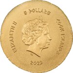 Pièce de monnaie en Or 5 Dollars g 0.5 Millésime 2023 Ancient Greece PAN