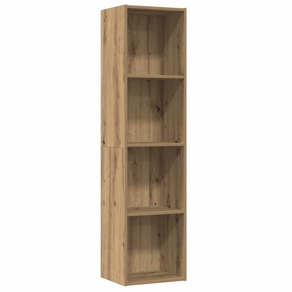vidaXL Bibliothèque/Meuble TV vieux bois 36x30x143cm bois d'ingénierie