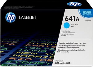 Toner Laser Original N° 641A C9721A 8000 Pages Cyan HP