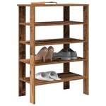 vidaXL Étagère à chaussures vieux bois 61x32x87 5 cm bois d'ingénierie