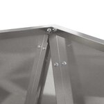 vidaXL Jardinière 2 Pièces Argent 30 x 30 x 75 cm Acier inoxydable