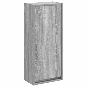 vidaXL Meuble de lavabo mural Sonoma gris 35 x 20 x 81 cm