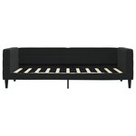 vidaXL Lit de jour avec lit gigogne noir 90x190 cm velours