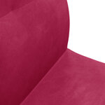 vidaXL Fauteuil de sol ajustable Bordeaux Velours