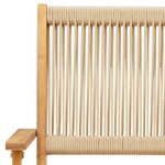 vidaXL Ensemble à manger de jardin 5Pièces beige polypropylène et bois