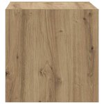 vidaXL Meuble mural chêne artisanal 37 x 37 x 37 cm Bois d'ingénierie