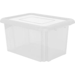 EDA PLASTIQUE Boîte de rangement Funny Box 55 L - Naturel - 57,5 x 44 x 31 cm