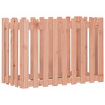 vidaXL Lit surélevé de jardin design de clôture bois douglas massif