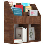 vidaXL Porte-revue pour enfants Chêne marron 71x30x78 5 cm