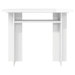 vidaXL Table console avec stockage Blanc brillant 100 x 39 5 x 75 cm