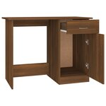 vidaXL Bureau Chêne marron 100x50x76 cm Bois d'ingénierie