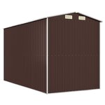 vidaXL Abri de jardin Marron foncé 192x357x223 cm Acier galvanisé