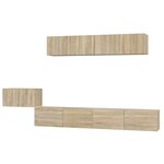 vidaXL Ensemble de meubles TV 5 Pièces Chêne sonoma Bois d'ingénierie
