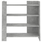 vidaXL Buffet gris béton 73 5x35x75 cm bois d'ingénierie