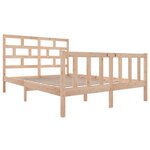 vidaXL Cadre de lit sans matelas bois massif 140x200 cm