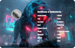 Monnaie LION Cyberpunk 1/1000 Oz Palladium 12$ Liberia 2026 (PRÉCOMMANDE)