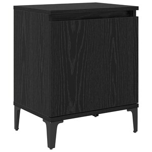 vidaXL Cabinet de chevet Chêne noir 40 x 30 x 50 cm Bois d'ingénierie