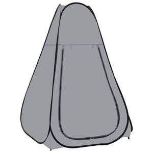 vidaXL Tente de douche escamotable Gis