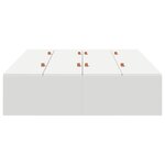 vidaXL Lit de rangement blanc 120 x 190 cm