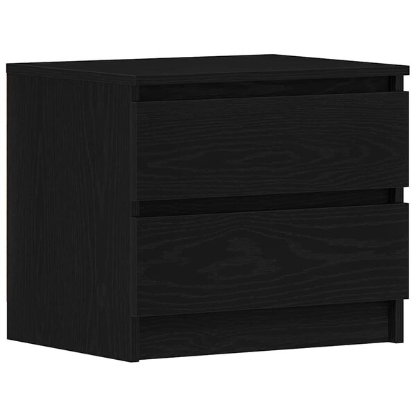 vidaXL Cabinet de chevet 2 Pièces Chêne noir 50 x 40 x 43.5 cm