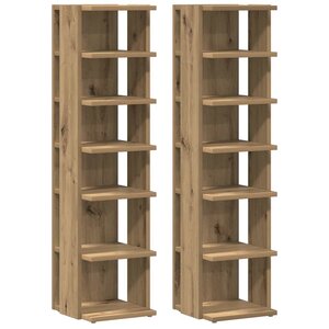 vidaXL Table basse chêne artisanal 40x40x43 cm bois d'ingénierie