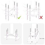 vidaXL Auvent latéral rétractable de patio 100x300 cm Rouge