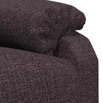 vidaXL Fauteuil de massage Marron foncé Tissu