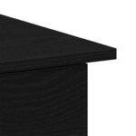 vidaXL Bureau avec porte Chêne noir 100 x 50 x 76 cm Bois d'ingénierie