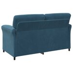 vidaXL Sofa 2 places Bleu 158 x 83 x 95 cm Velours