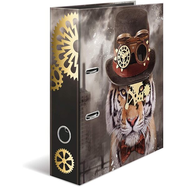 Classeur à motif 'Steampunk', A4, tigre HERMA