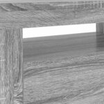 vidaXL Meuble TV avec lumières LED sonoma gris 120x35x40 cm