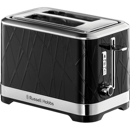 Russell Hobbs 28091-56 Toaster Grille-Pain Structure, Lift'n Look, Fentes  XL, Cuisson Ajustable, Réchauffe Viennoiseries - Noir