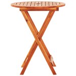 vidaXL Ensemble à manger d'extérieur pliable 3 Pièces Bois d'eucalyptus