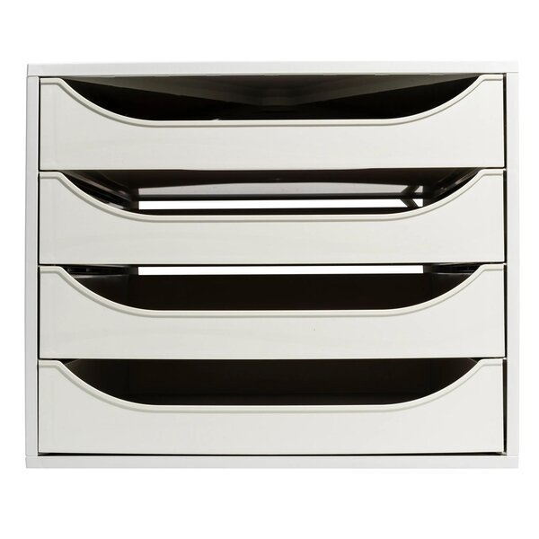 Module De Classement Ecobox Office 4 Tiroirs - Gris - Exacompta