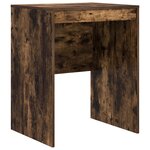 vidaXL Bureau avec tiroir avec étagère avec stockage 2 Pièces Chêne fumé