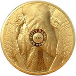 Pièce de monnaie en Or 50 Rand g 31.1 (1 oz) Millésime 2021 Big Five II ELEPHANT