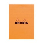 Bloc orange n°11 7 4x10 5 80f agrafées 80g q.5x5 rhodia