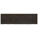 vidaXL Étagère murale marron foncé bois chêne massif traité