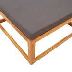 vidaXL Ensemble de canapés de jardin 3 pièces avec coussins en bois d'acacia et rotin