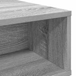 vidaXL Table basse Gris Sonoma 80 x 46 x 35 cm Bois d'ingénierie