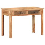 vidaXL Bureau 110x50x75 cm Bois de récupération massif