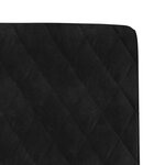 vidaXL Chaises à manger lot de 4 Noir Velours