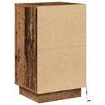 vidaXL Cabinet de chevet avec tiroir Bois Ancien 39 x 34 5 x 65 cm