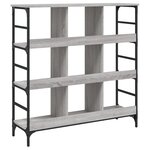 vidaXL Buffet sonoma gris 102x32x103 5 cm bois d'ingénierie