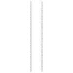 vidaXL Casier à vin mural pour 24 bouteilles 2 Pièces Blanc Fer