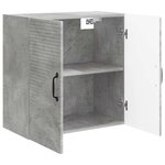 vidaXL Armoire Murale Gris béton 59 x 31 x 60 cm Bois d'ingénierie