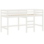 vidaXL Lit mezzanine enfants avec tunnel sans matelas bleu 80x200 cm